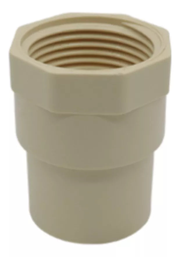 15 Piezas Adaptador Hembra Cnx Cpvc 1/2'' Resistente