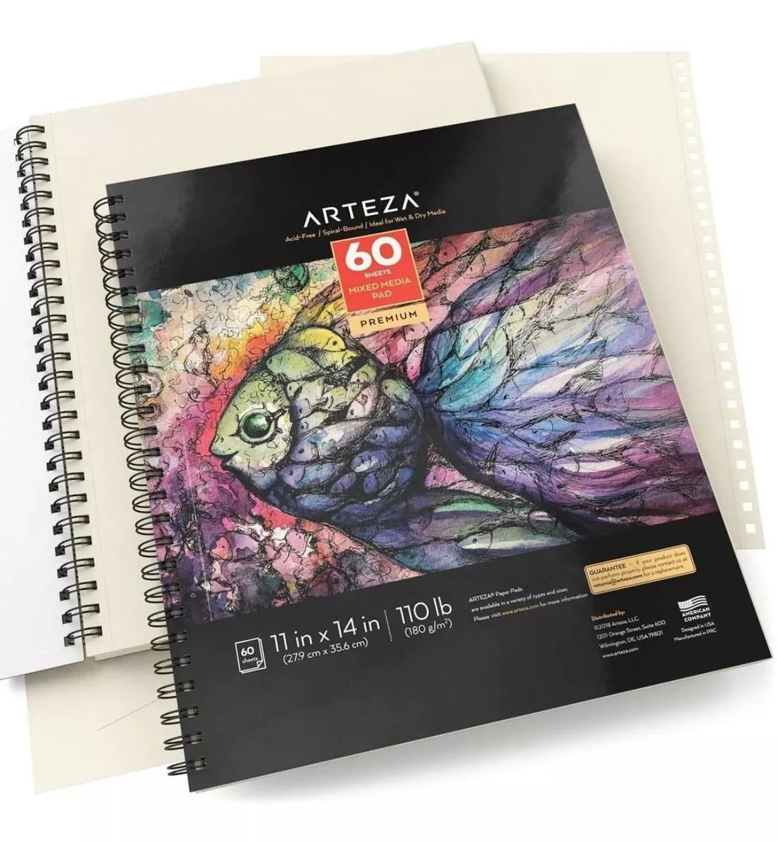 Block Mixed Media 28x35.5 60h Microperforado Arteza