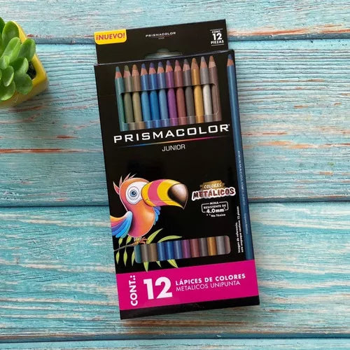 12 Lápices de Colores Metálicos Prismacolor