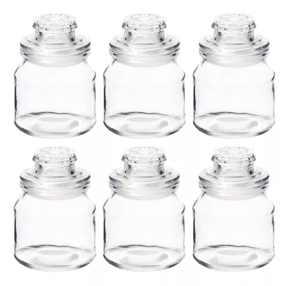 6 Pack Brocalito Vidrio 150ml Recuerdo Dulcero Bodas Bautizo