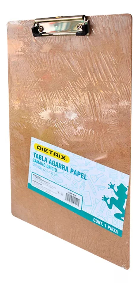 Tabla Agarra Papel Dietrix 9149 Tamaño Oficio Madera