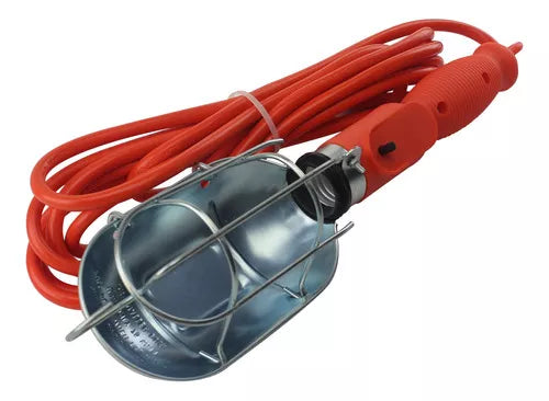 Lámpara Sanelec Taller Metálica Reforzada Extensión 5m 2280