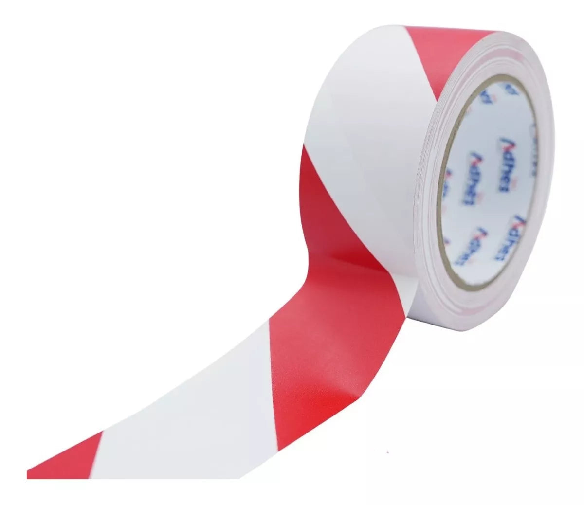 Cinta Delimitadora Adhesiva Pvc Adhes 4.8cmx33m Blanca/Rojo