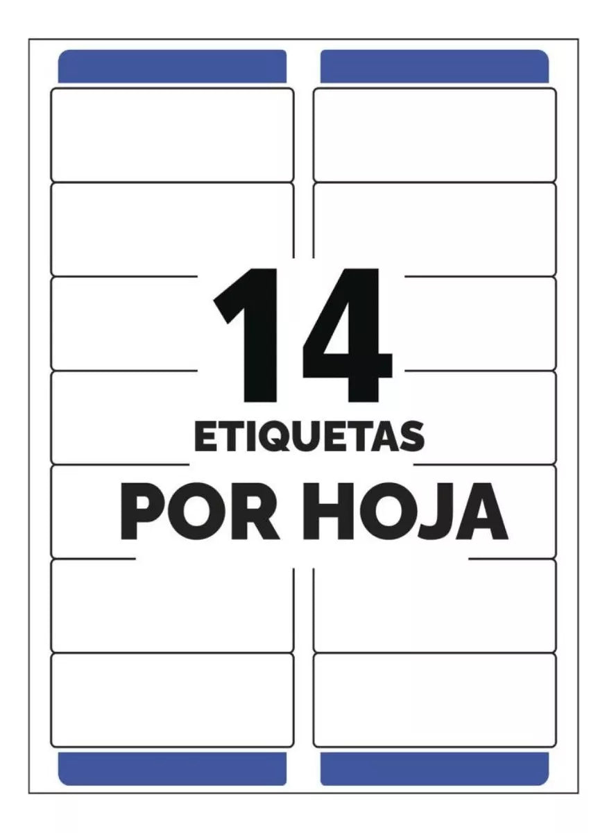 700 Etiquetas Transparente Permanente Avery 3.4 X 10.2 Cm