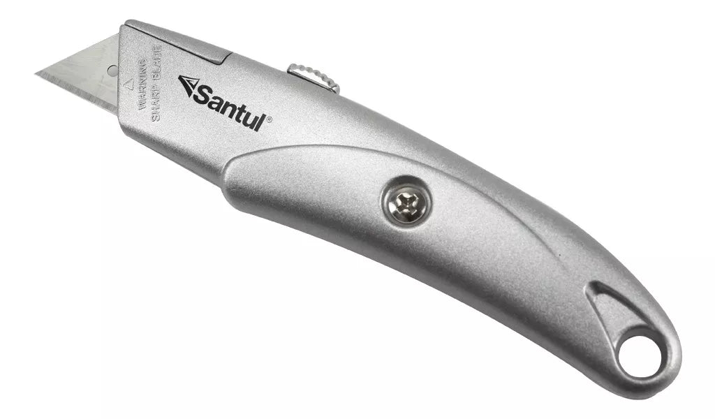 Navaja Retráctil 152mm Aluminio Santul Multiusos Ergonómico