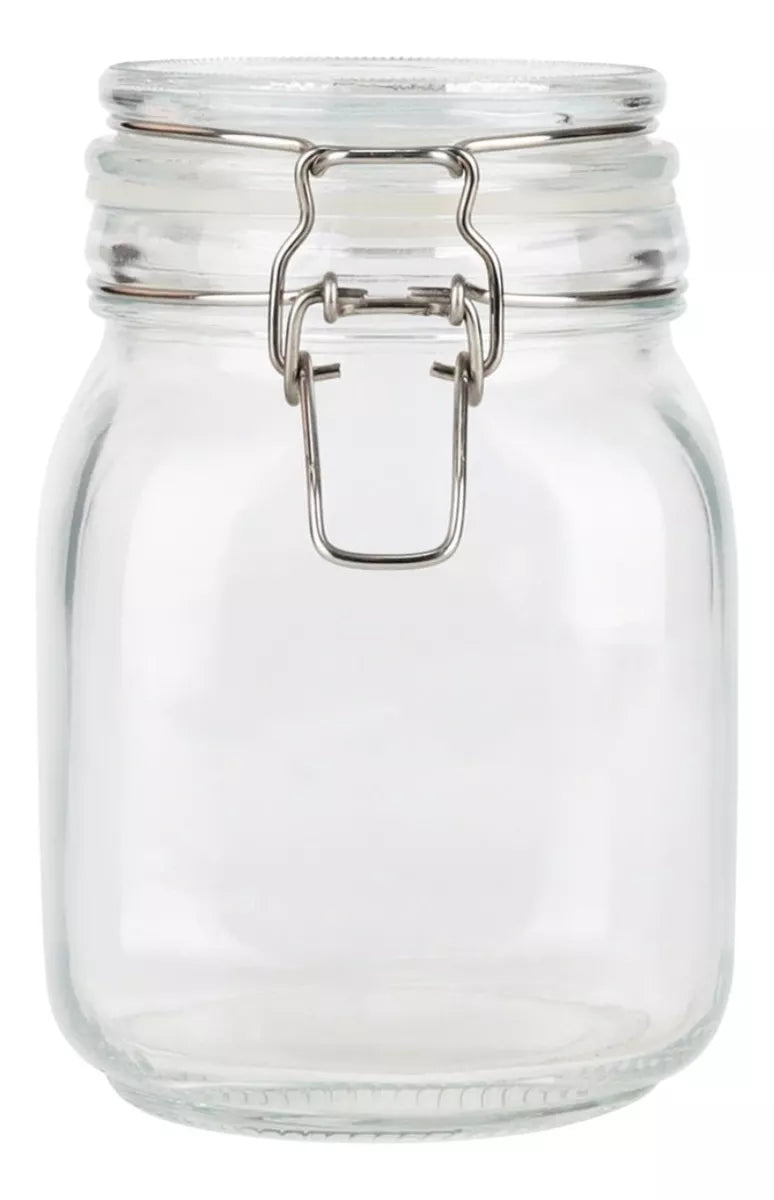 Envase Vidrio Hermético Alimentos Conservas Contenedor 1 Lt