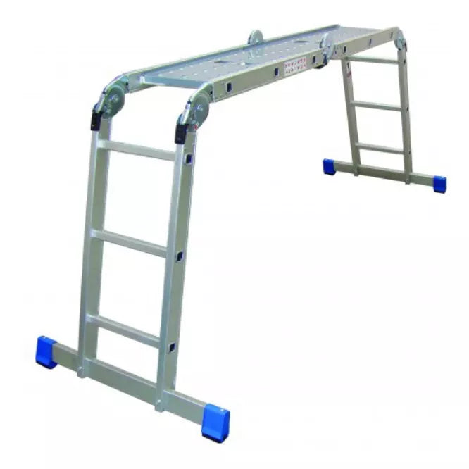 Escalera De Aluminio Multipropósito Peldaños 706633 Gris