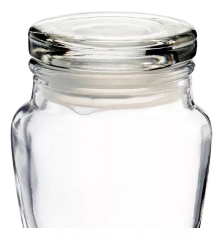 Set 6 Brocalito Vidrio Envase Redondo Regalo Dulcero 200ml