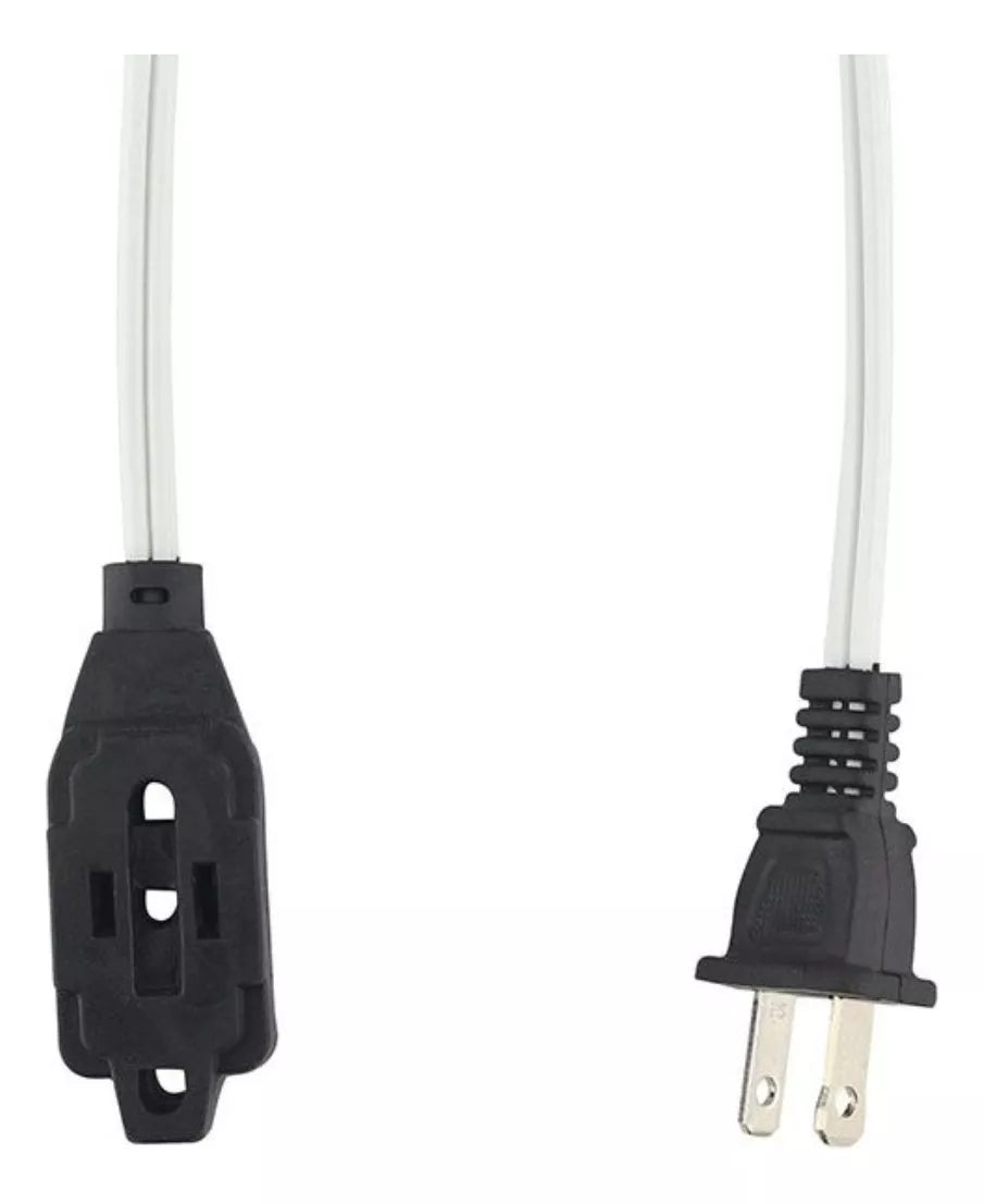 Extensión Blanca Contactos Polarizados 8m Keer Uso General