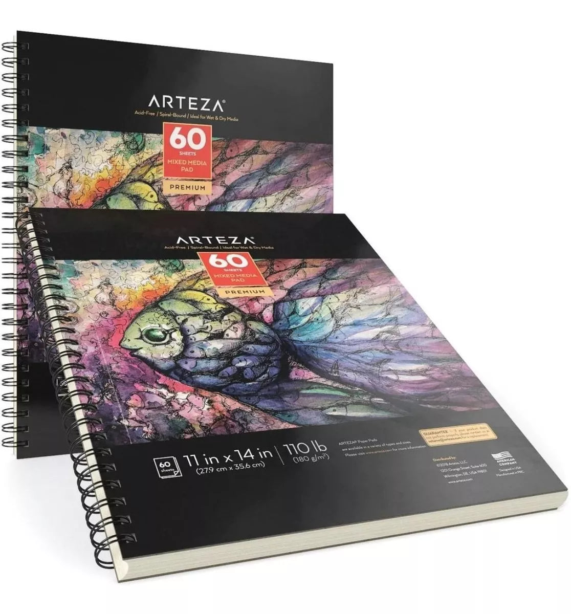 Set 2 Block Mixed Media 28x35.5 60h Cu Microperforado Arteza