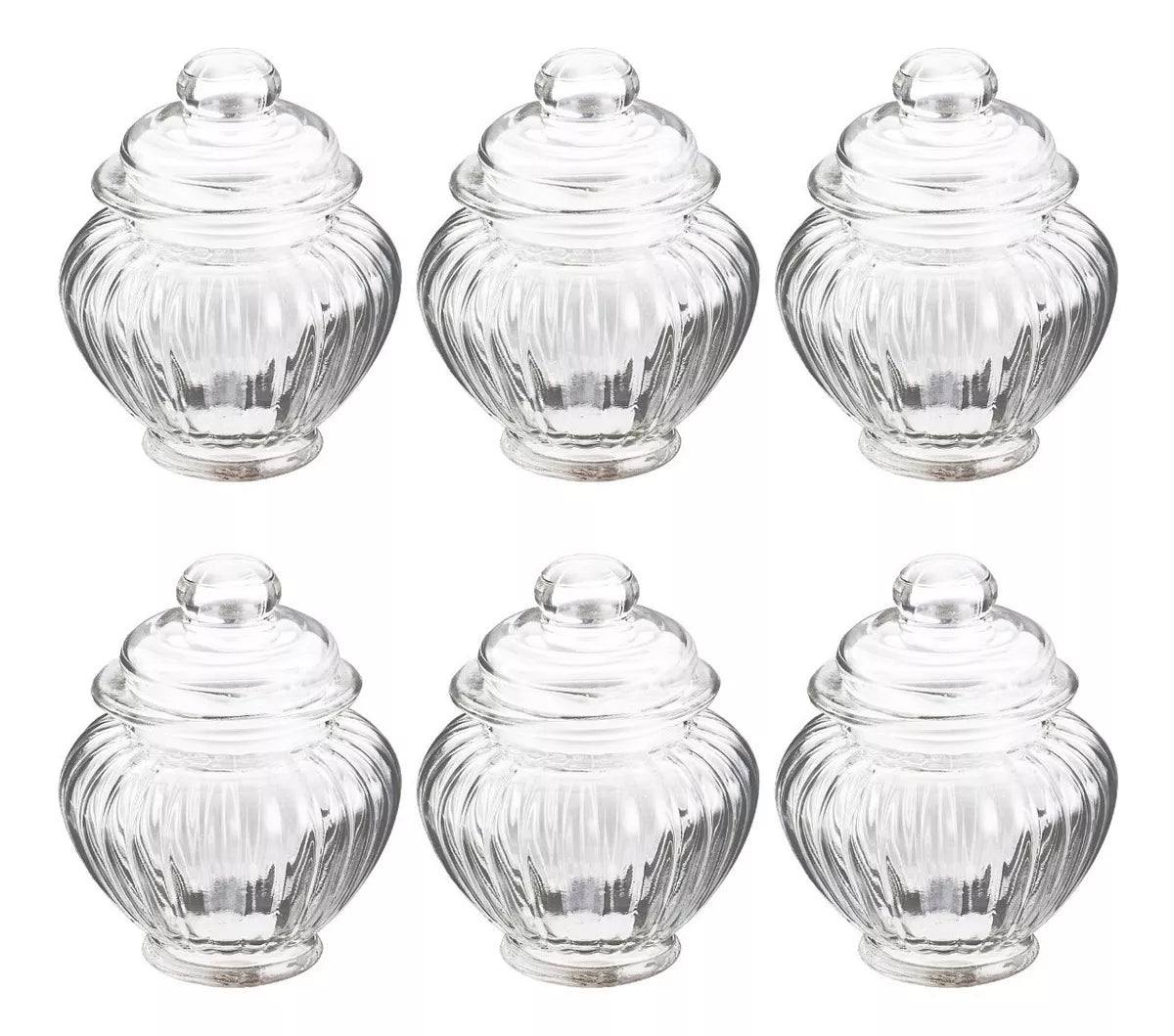 Set 6 Brocalito Vidrio Envase Mandarina Regalo Dulcero 300ml