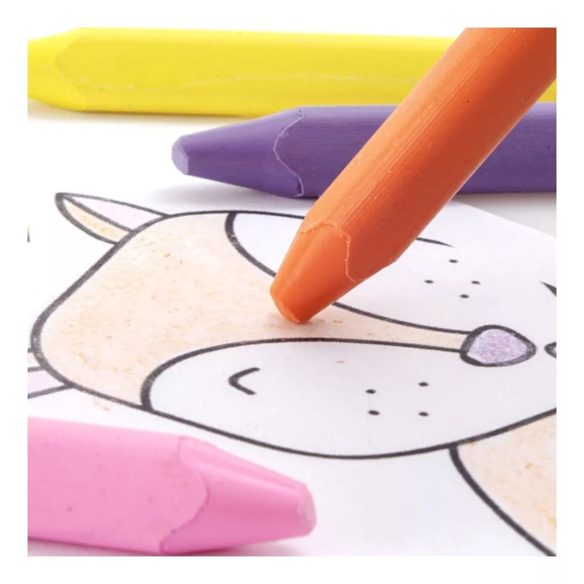 6 Crayones Jumbo Colores Pastel Pelikan Niños Escolar Dibujo