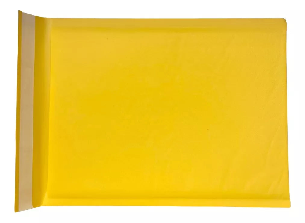 190 Sobres Burbuja 21.5cmx28cm Adhes Bubble Mailers Amarillo