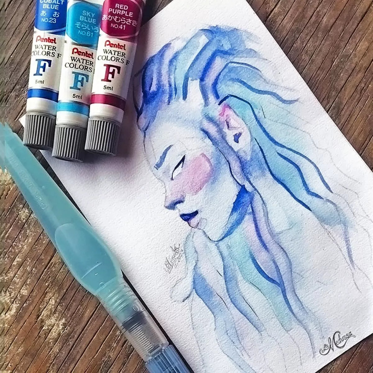 Estuche 24 Tubos Acuarelas Profesionales Pentel Arts 5ml