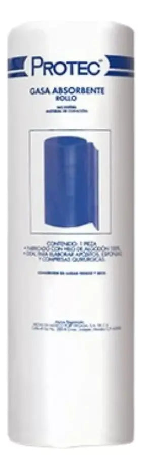 Rollo Gasa Absorbente Protec 91cmx9100cm Algodon No Esteril