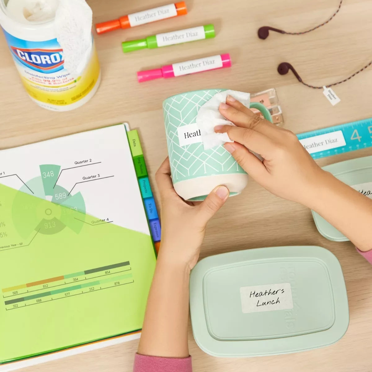 45 Etiqueta Blancas Avery Ropa Tela Formas Lavables