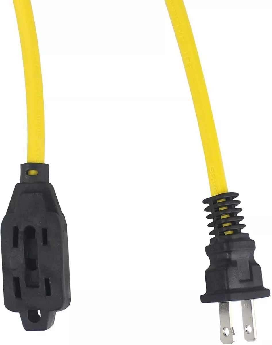 Extensión Amarilla Dos Conductores 10m Keer Uso Rudo