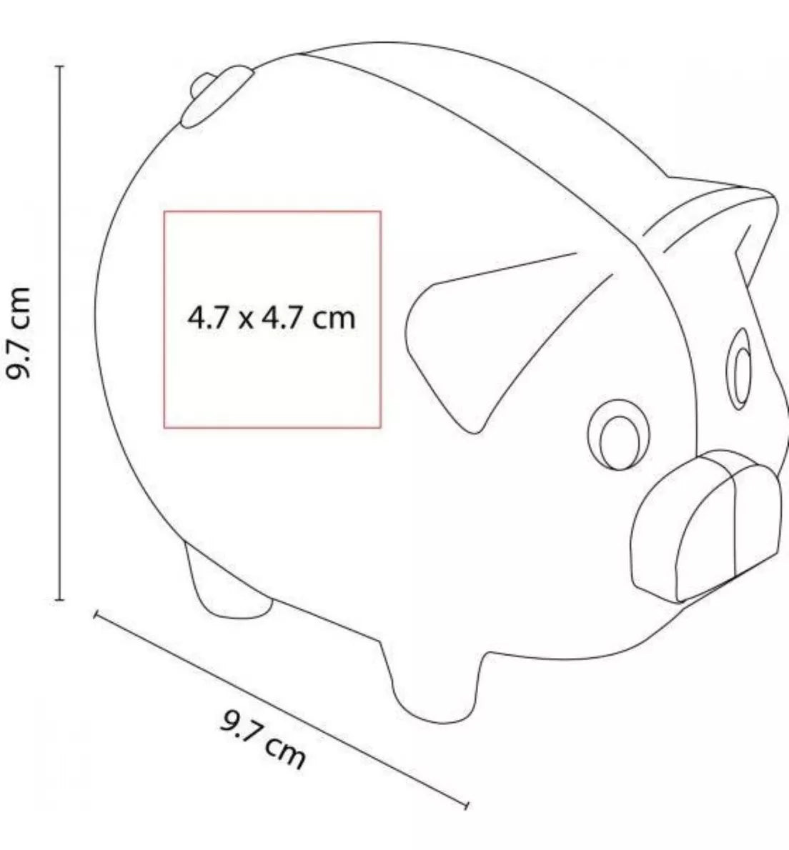 Alcancia Plastico Cochinito Ahorro Colores Traslucido Colores
