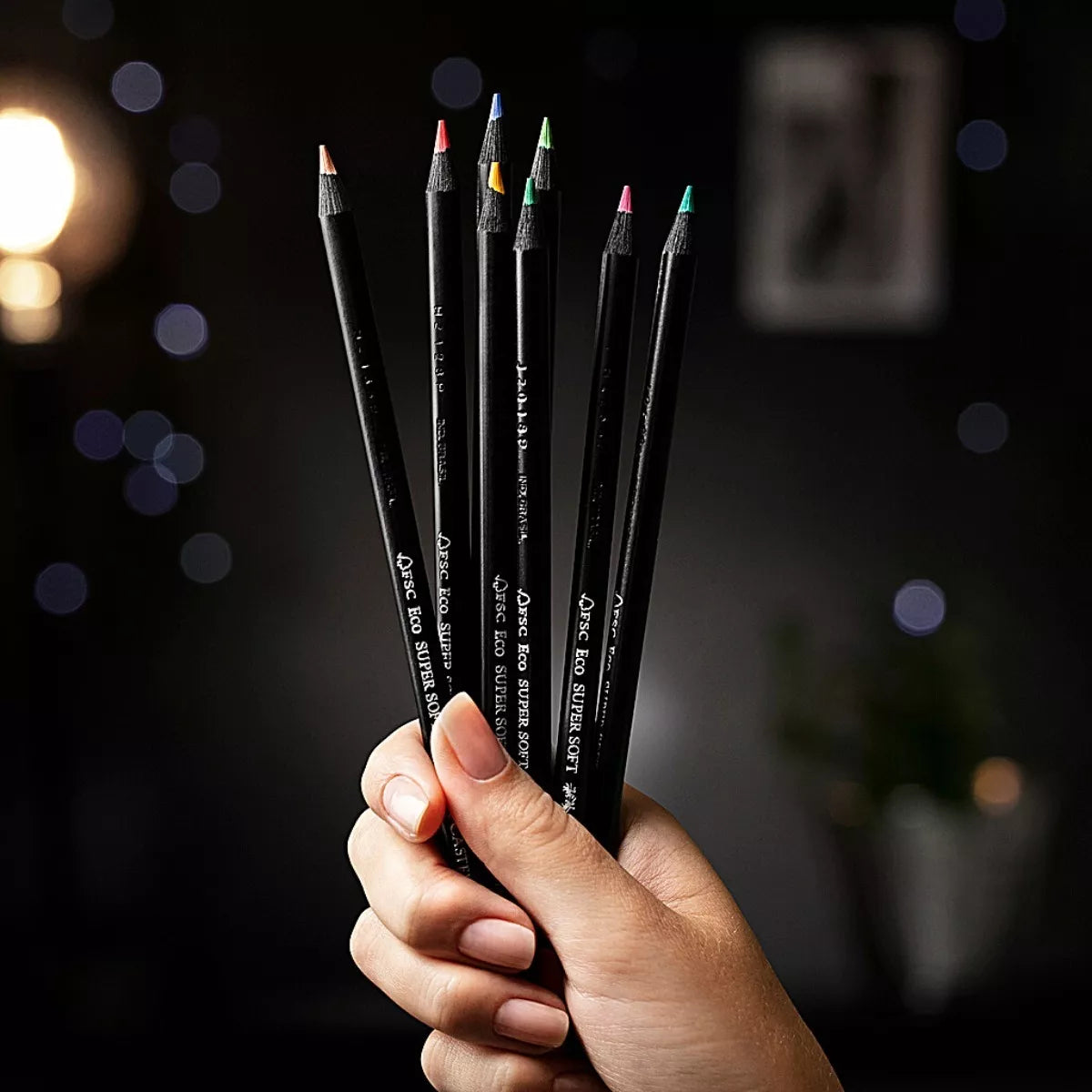 Lápices de Colores Faber Castell Super Soft Black Edition 50 Pz