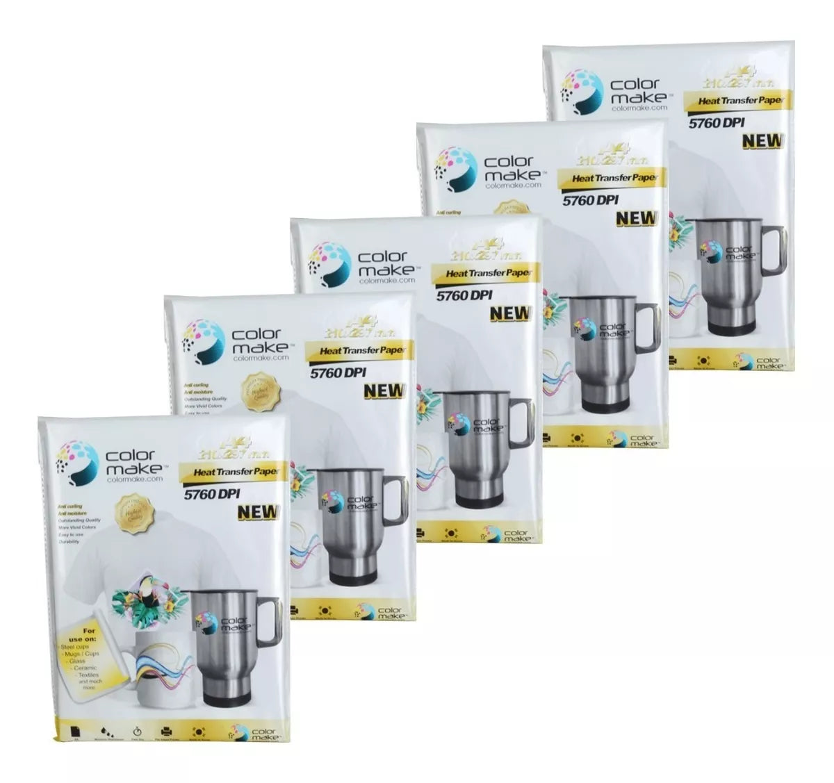 500 Hojas Papel Transfer Sublimar 100g Paquete Color Make