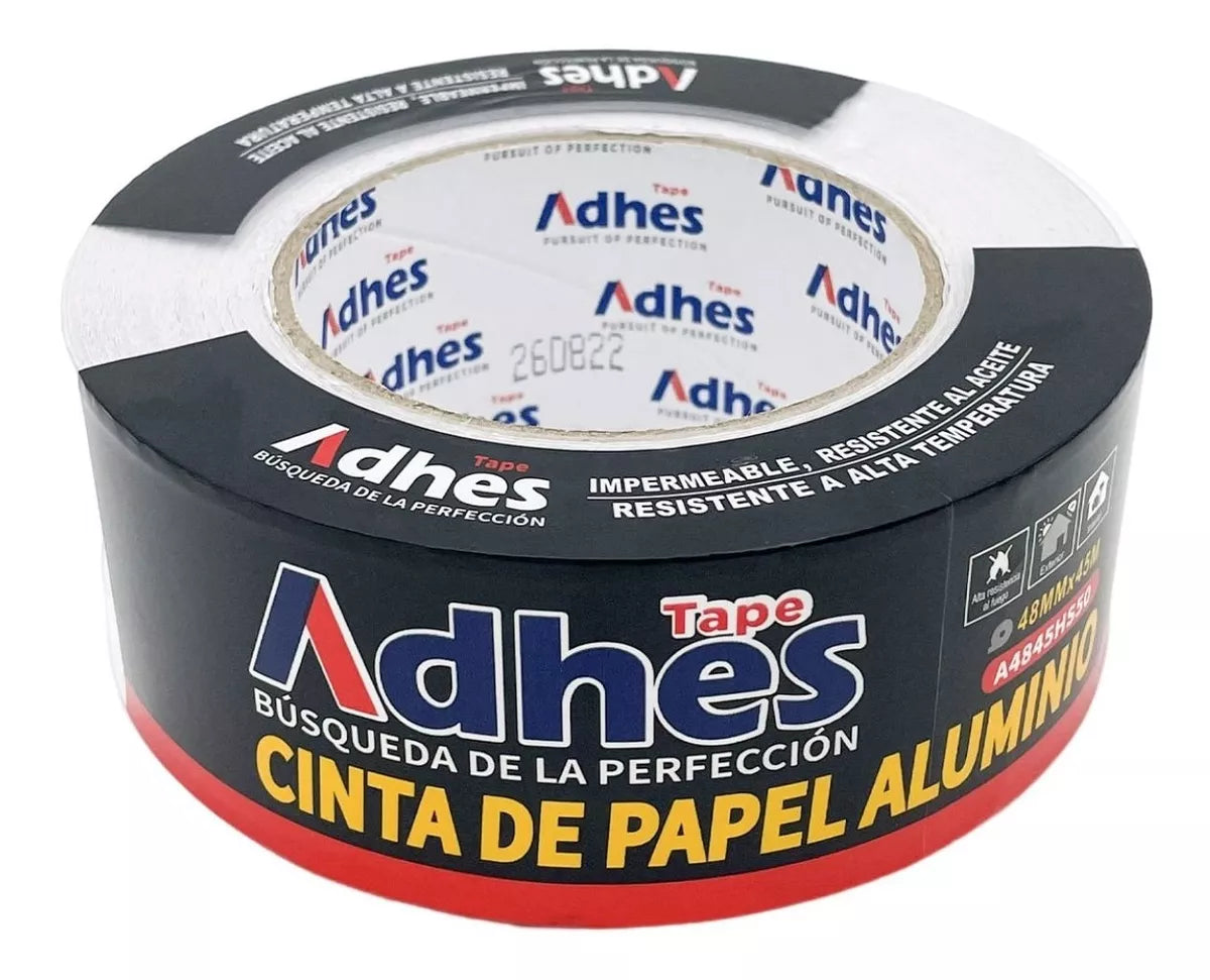 Cinta Adhesiva Aluminio Adhes Impermeable 45m Reparacion