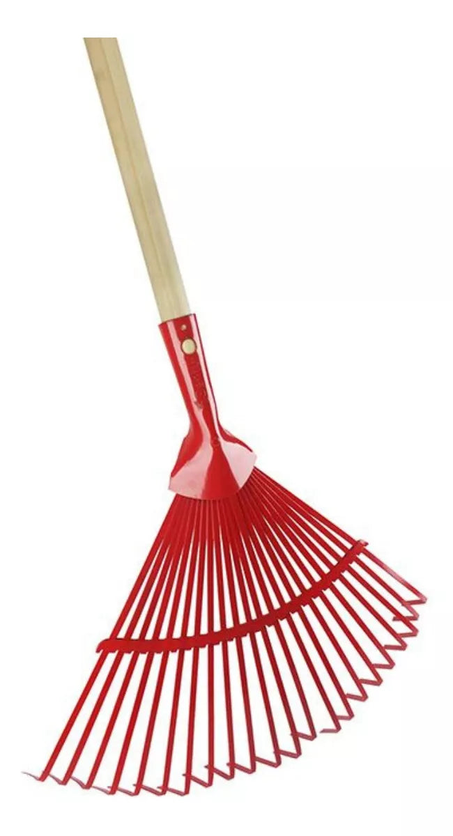 Escoba Jardin Curva Santul Metálica 22 Dientes 560mm