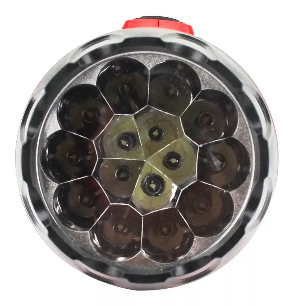Linterna Recargable Portátil Sanelec 15 Leds Cuerpo Abs 1614