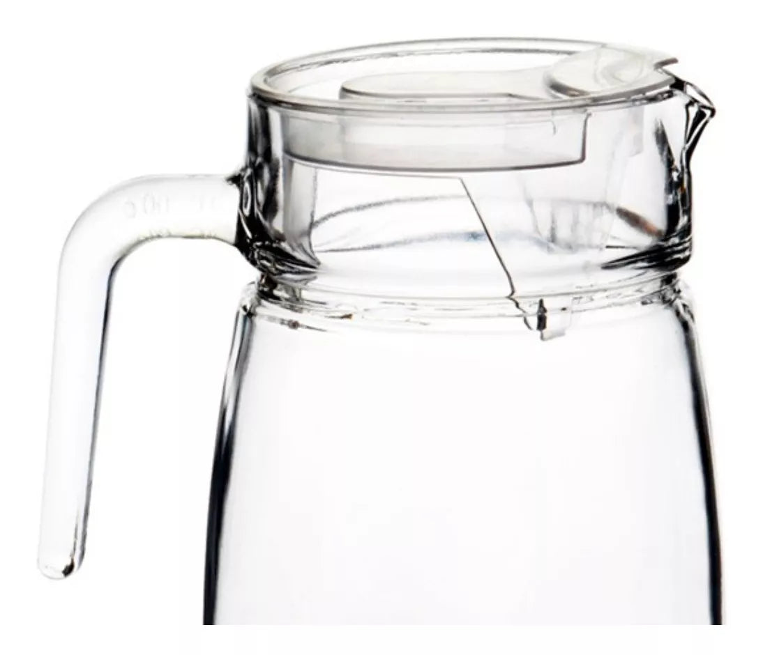 Jarra Vidrio Grande Tapa 1.5 Litros jarras Agua Verona