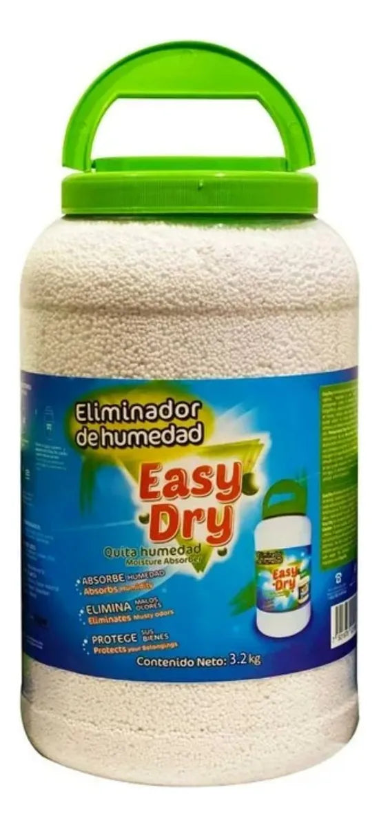 2 Pz Eliminador Humedad Olores Easy Dry 3.2 Kg