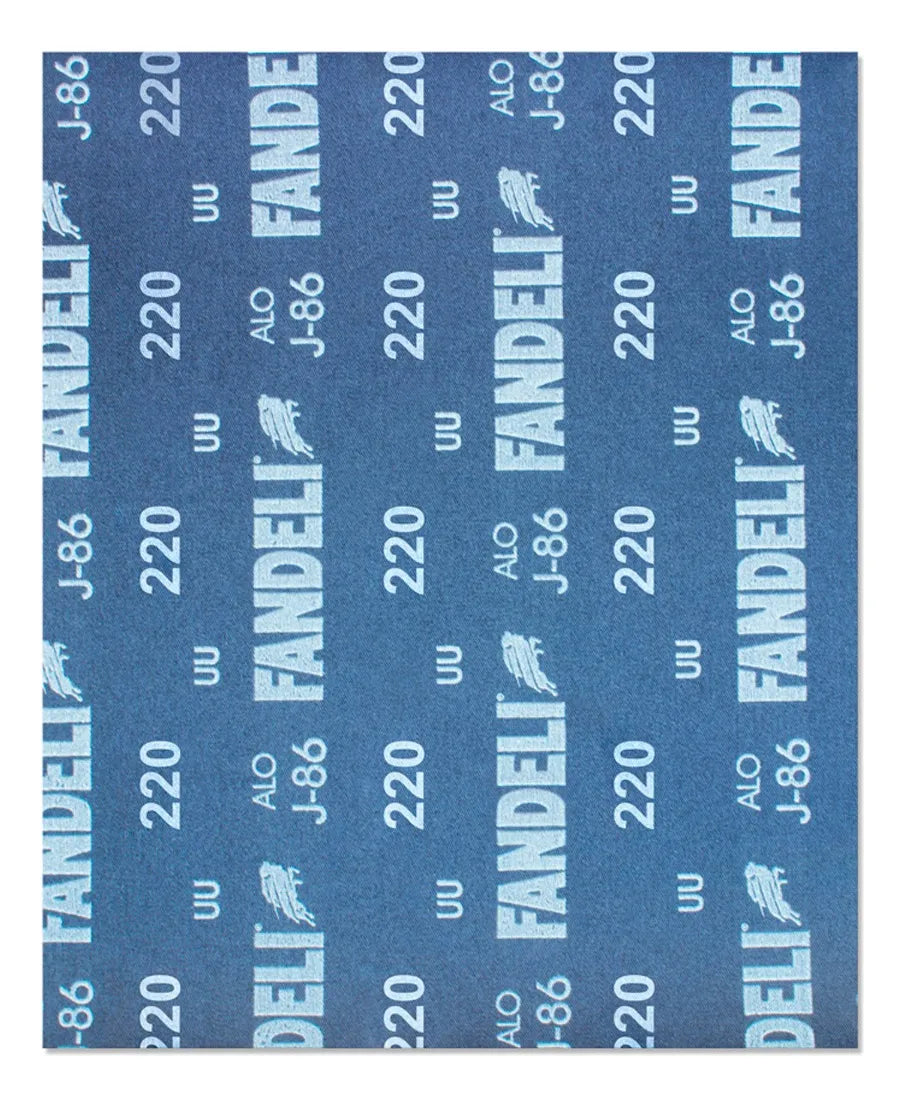 50 piezas Lija para Madera y Metal J-86 Fandeli Grano 220 9" x 11"