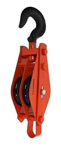 Polea Garrucha Doble Dogotuls Giratoria 3´´ Capacidad 500kg