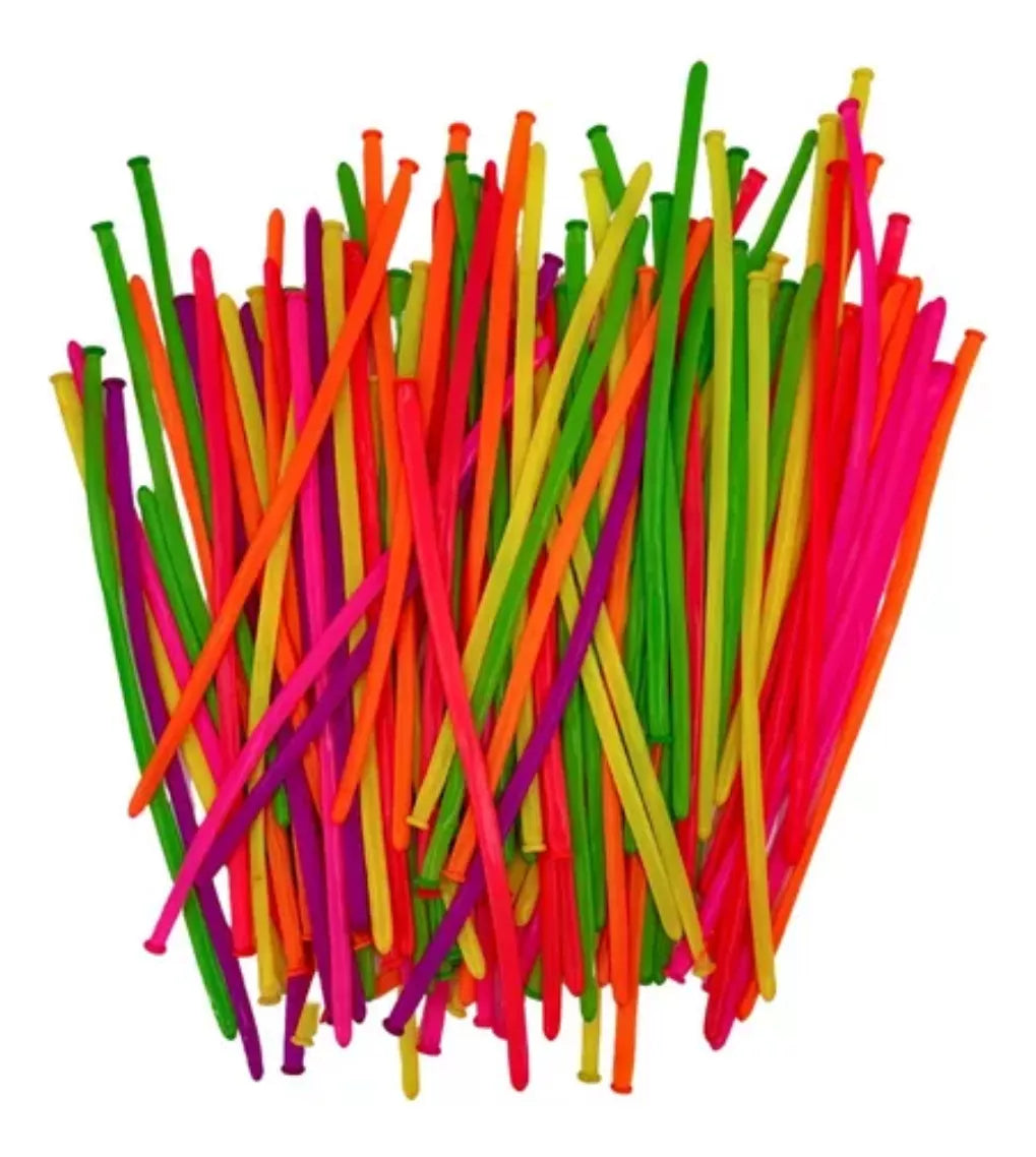 50pz Globos Payaso Surtido-zeppelin-neon N° 270 Fiestas