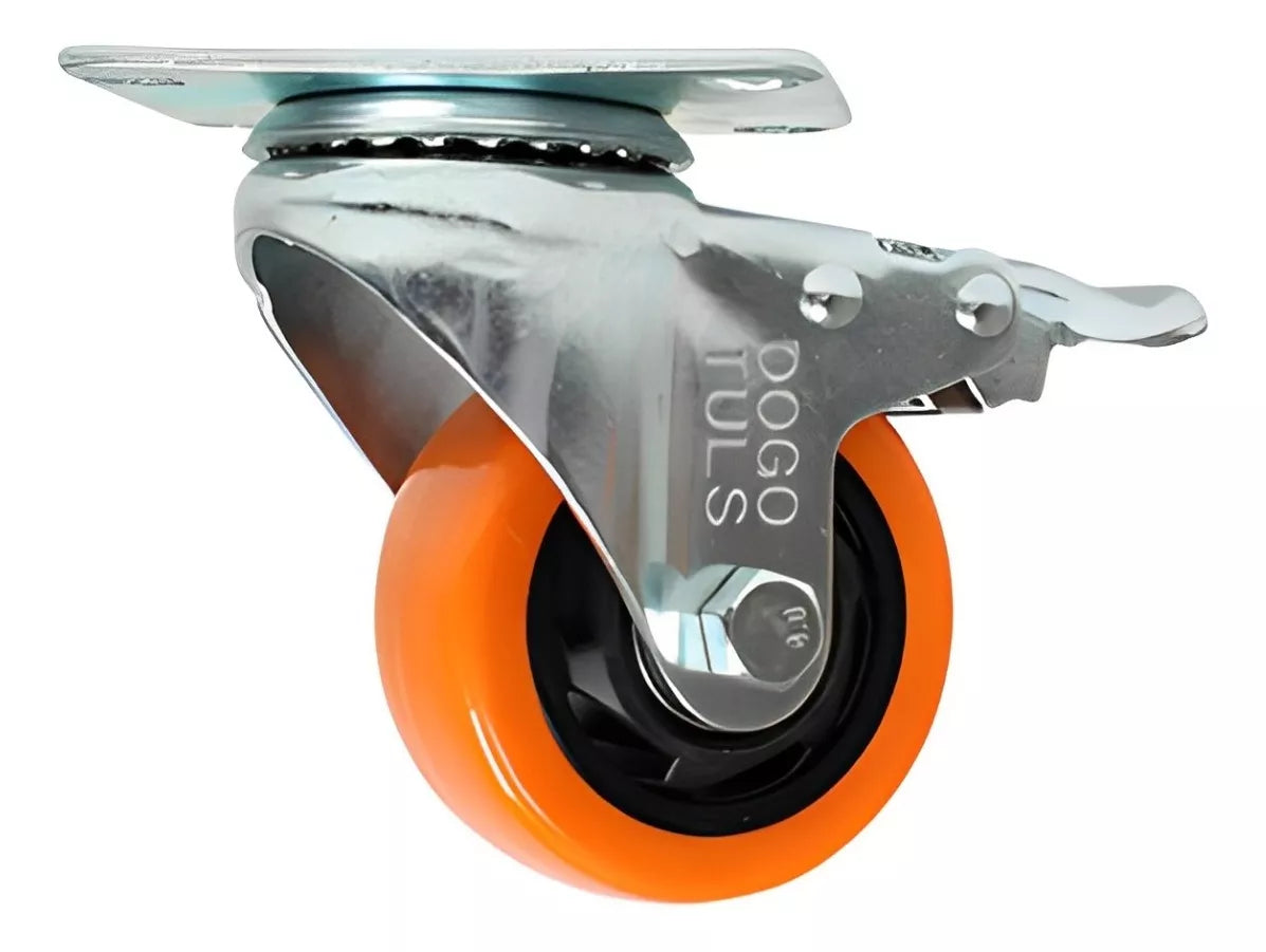 6 Pzs Rodaja Giratoria Pvc Placa Freno Dogotuls Naranja