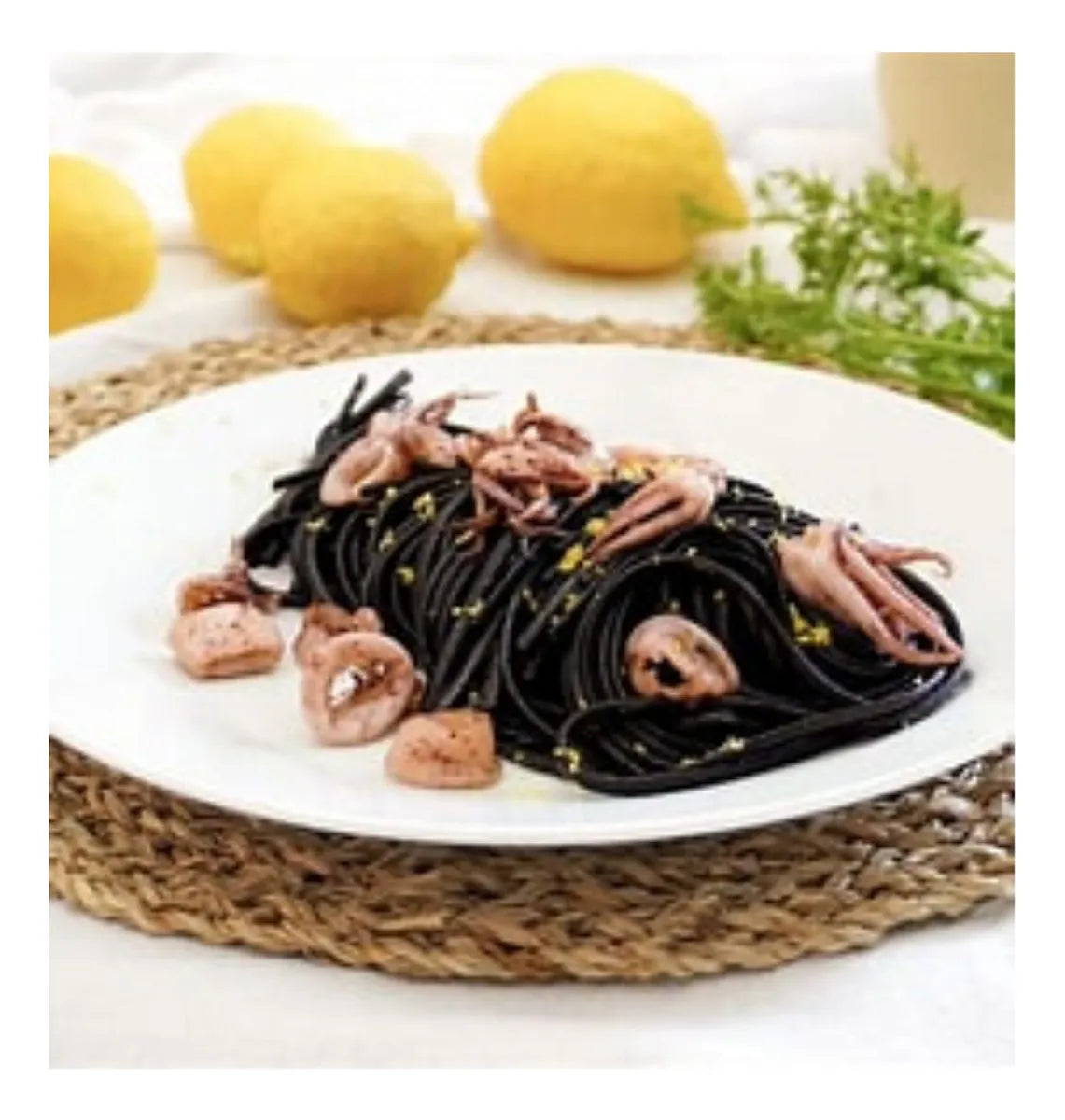 Pasta Linguine Tinta De Calamar Morelli 250 Gr Trigo Semola
