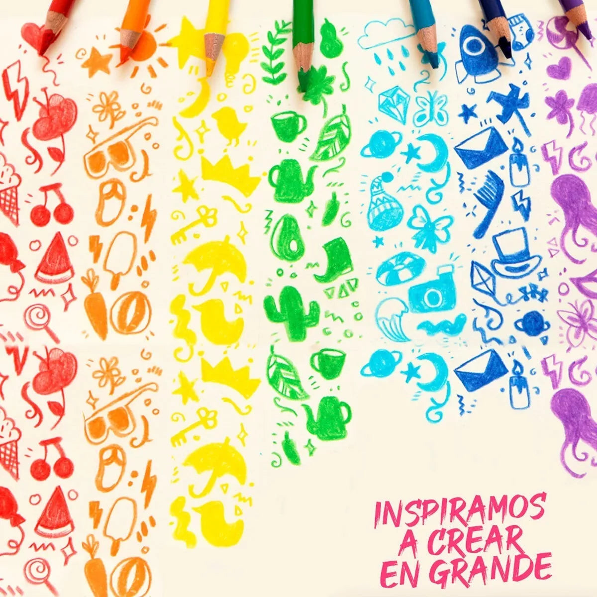 36 Lápices De Colores Prismacolor Junior Pastel Metalicos