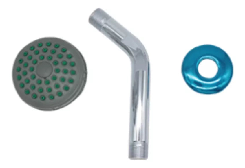 Regadera Tubo Meer Abs Plastica Cromada Color Plateado