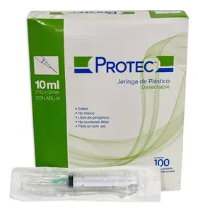 JERINGA PROTEC 10ML 21G X 32MM CAJA C/100 PZAS