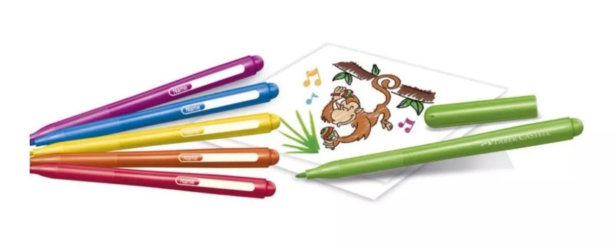 Plumones Lavables Faber Castell Fiesta Estuche Rígido 72 Pz - MarchanteMX