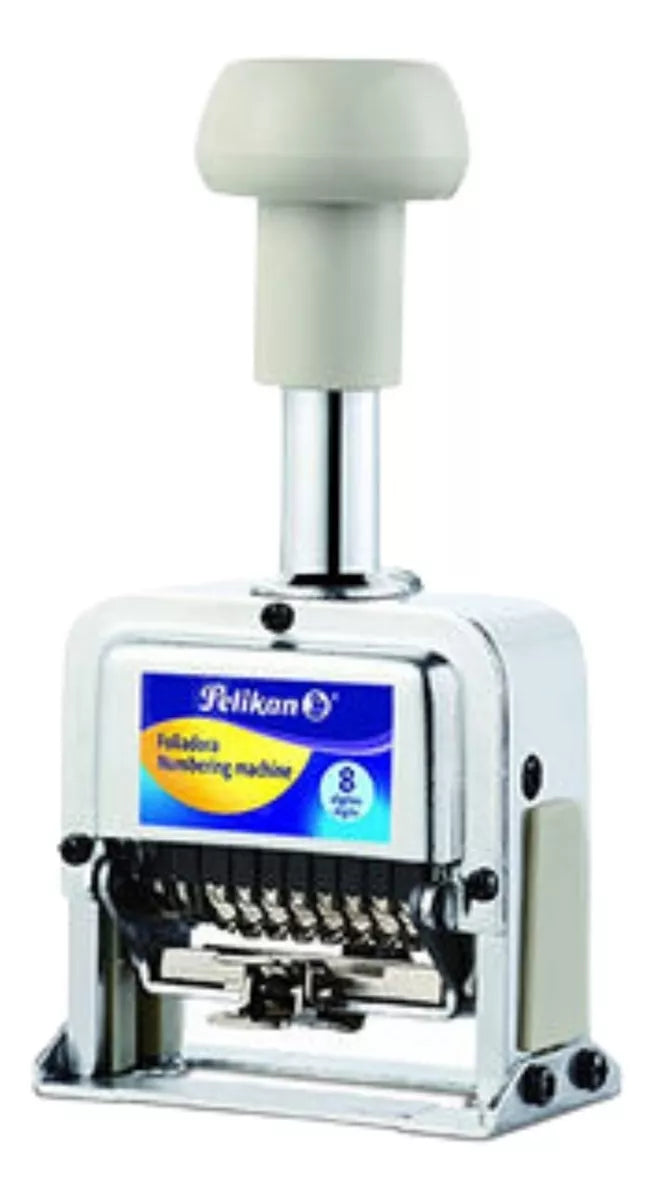 Foliador Automatico Metalico 8 Digitos Pelikan