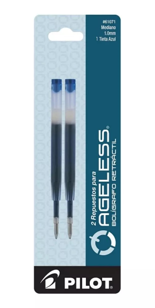 2 Repuesto Pluma Ageless Pilot Recambio Dr.grip Elegir Color