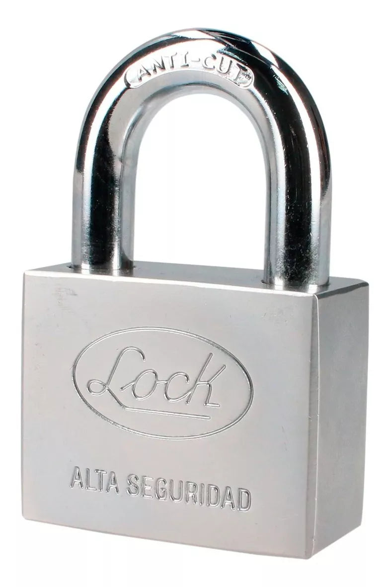 Candado Alta Seguridad Lock 50 Mm Llave Disco Acero