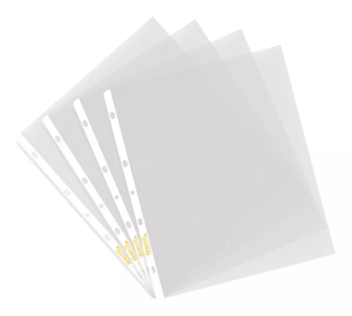 100 Pz Protector Hoja Light Kinera Tamaño Carta Translucido