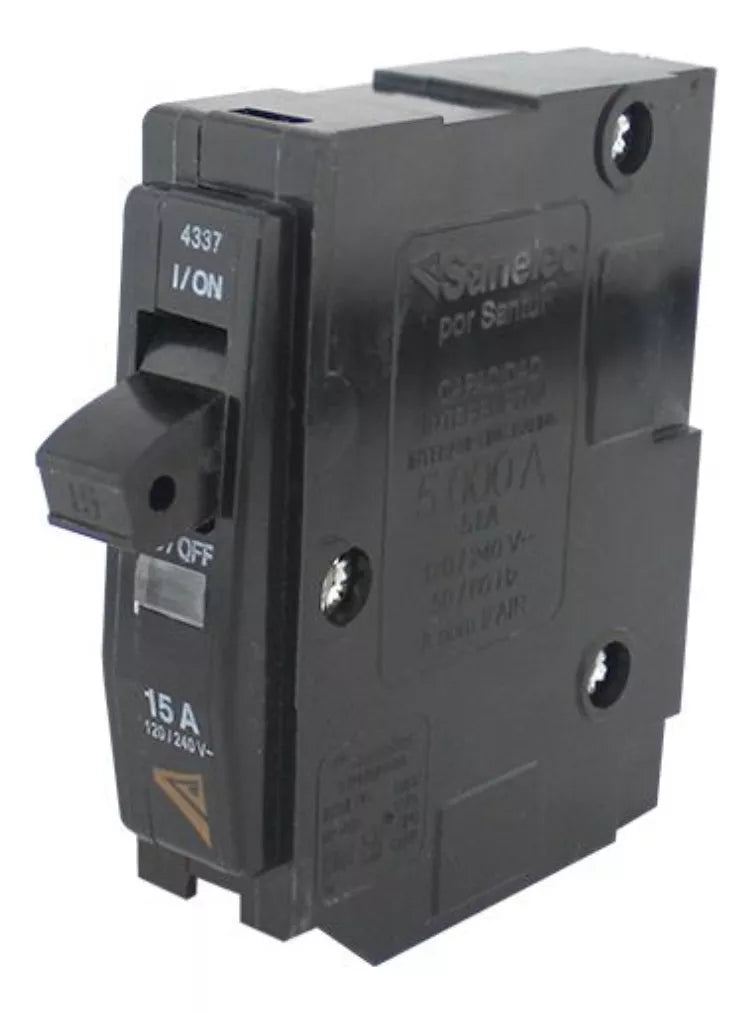Interruptor 1 Polo Termomagnética 15a Sanelec Disparo Visibl