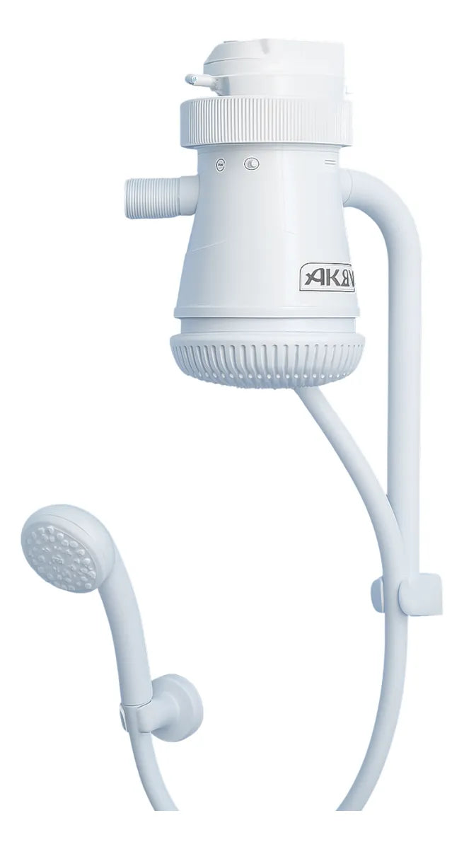 Regadera Eléctrica AKSI 3 Temperaturas 5500W color Blanco