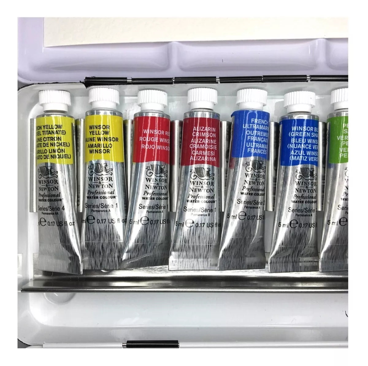 Estuche Metal Acuarelas Winsor & Newton 12 Tubos 5ml Arte