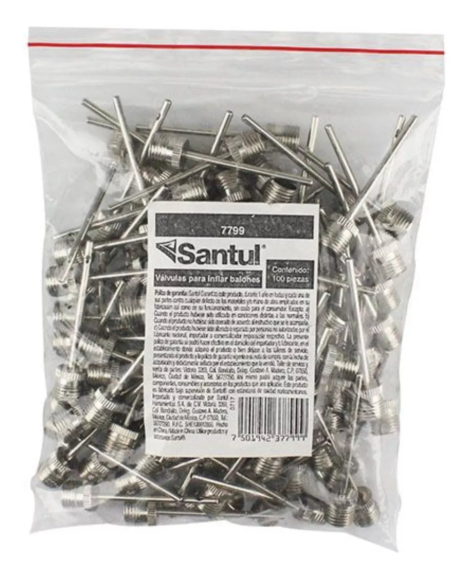 100pz Válvula Santul Para Inflar Balones Bolsa Modelo 7799