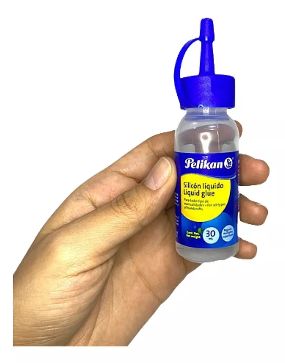 Silicon Líquido Frío Pegamento Botella Frasco 30ml Pelikan 1 Pieza