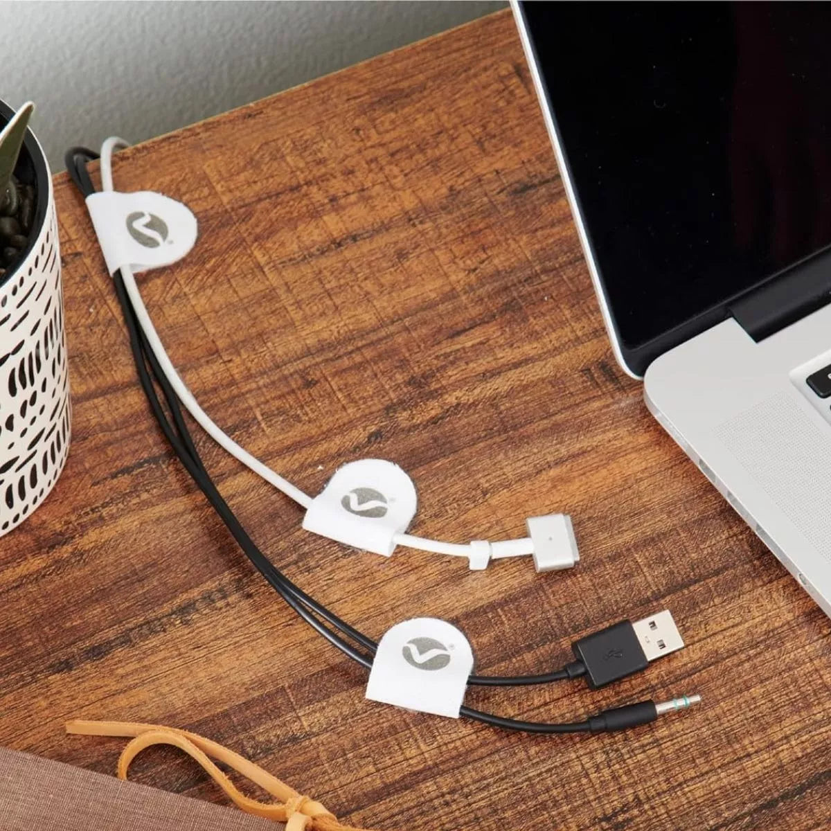 5 Tiras Soportes Cables Velcro® Cord Keepers