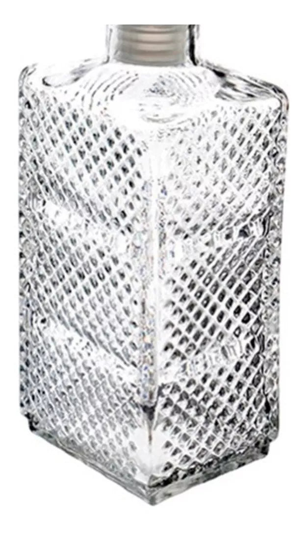 Juego 6 Licoreras Vidrio Cristal Macedonia Resistente 1 L