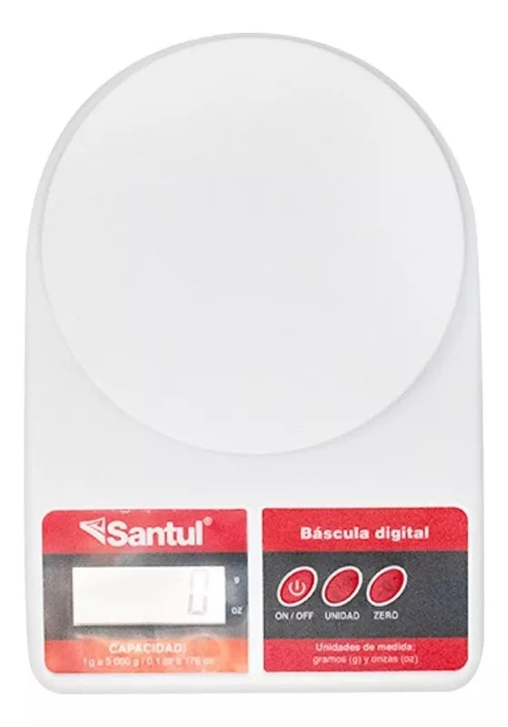 Bascula Digital Cocina Santul Alta Precisión 1g-5kg